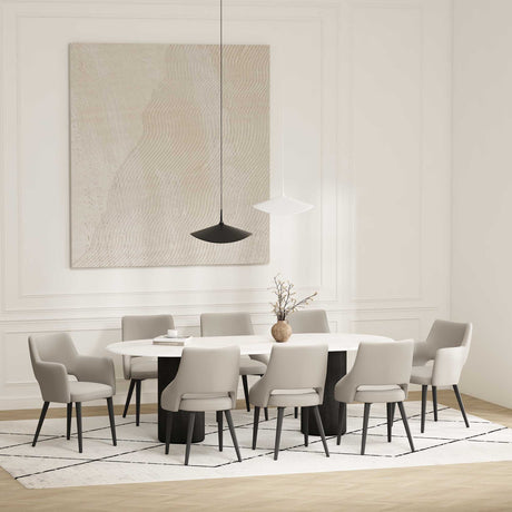 8-Piece Tremont Dining Chair in Stone - Ornate Home