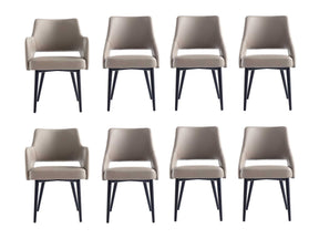 8-Piece Tremont Dining Chair in Taupe - Ornate Home