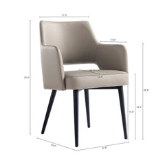 8-Piece Tremont Dining Chair in Taupe - Ornate Home