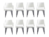 8-Piece Tremont Dining Chair in White - Ornate Home