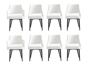8-Piece Tremont Dining Chair in White - Ornate Home