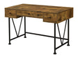 Analiese Rustic Nutmeg 3-drawer Writing Desk - Ornate Home