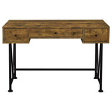 Analiese Rustic Nutmeg 3-drawer Writing Desk - Ornate Home