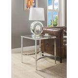 Petunia Mirrored/Chrome End Table