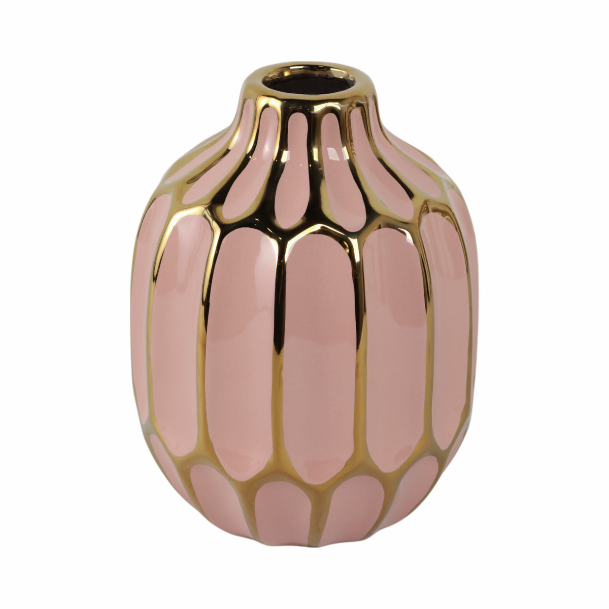 Calvinham Pink/Gold Vase