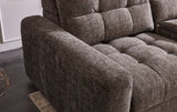 Haven Gunmetal 7-Piece Sleeper Sectional with Sliding Seats and Storage