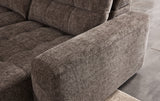 Haven Gunmetal 7-Piece Sleeper Sectional with Sliding Seats and Storage