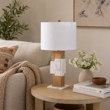 Ceneda White Marble Table Lamp