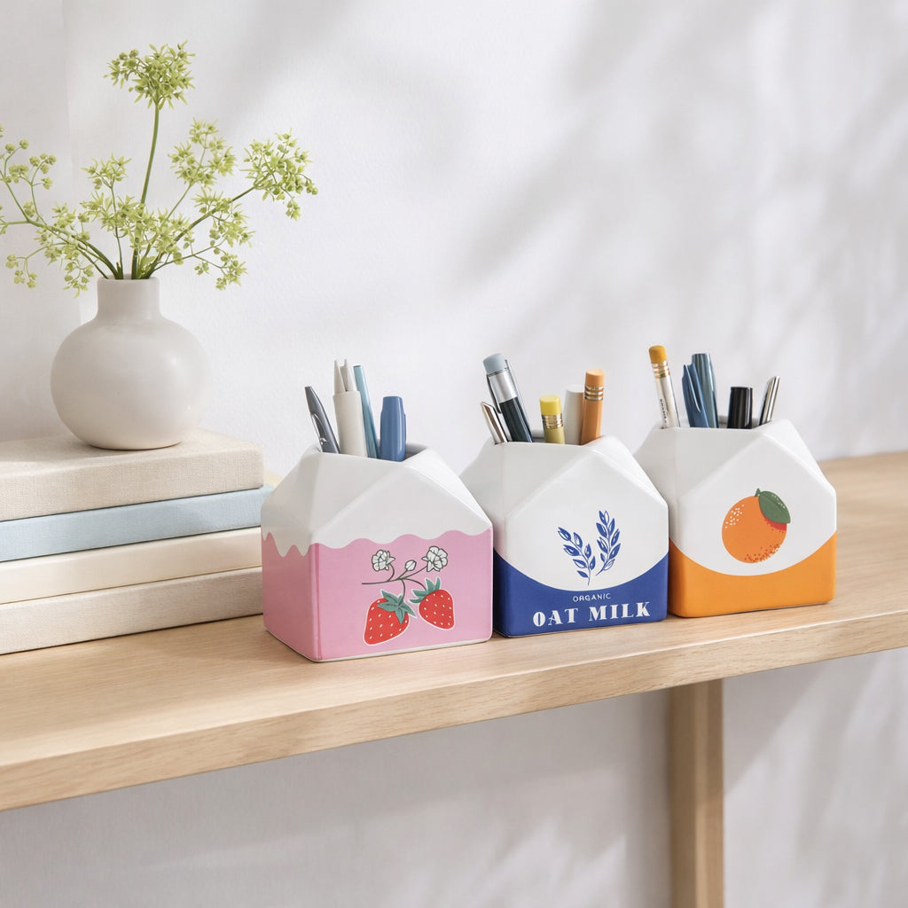 Jordanside Pink/Orange/Blue Pencil Cups (Set of 3)