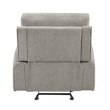 Plume Silver Glider Reclining Chair