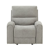 Plume Silver Glider Reclining Chair