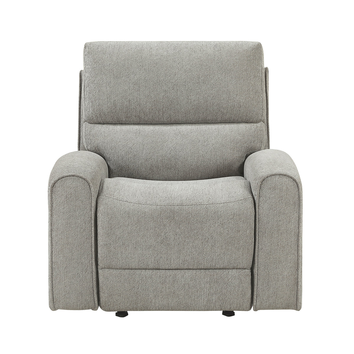 Plume Silver Glider Reclining Chair