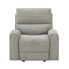 Plume Silver Glider Reclining Chair
