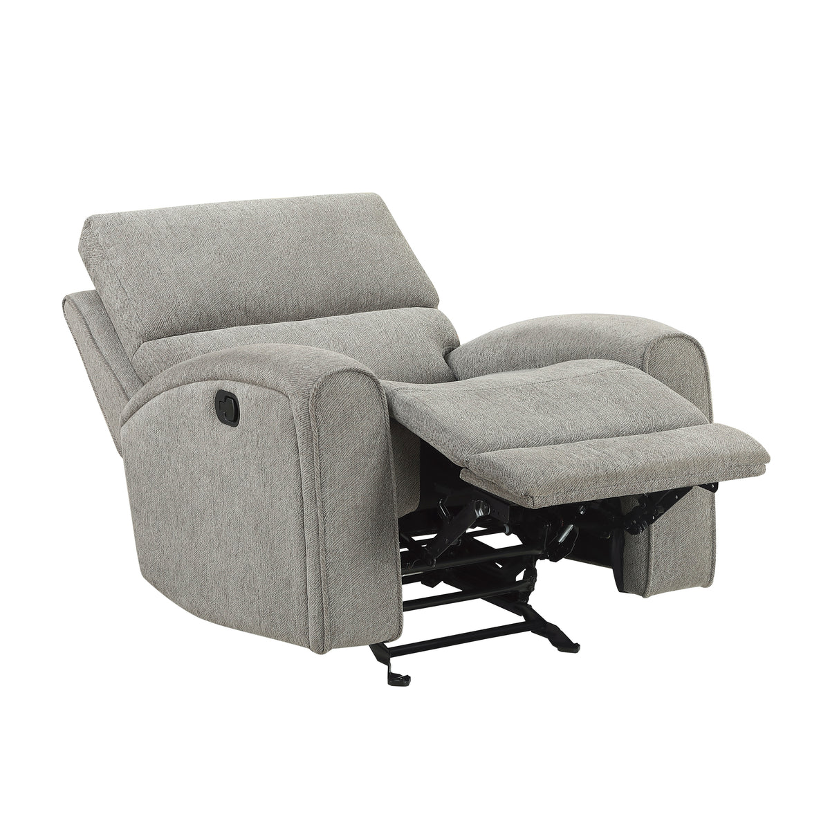 Plume Silver Glider Reclining Chair