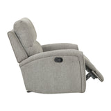 Plume Silver Glider Reclining Chair