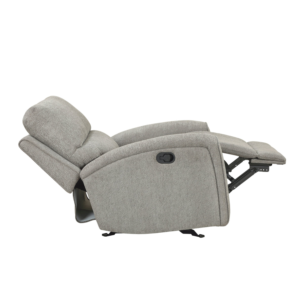 Plume Silver Glider Reclining Chair