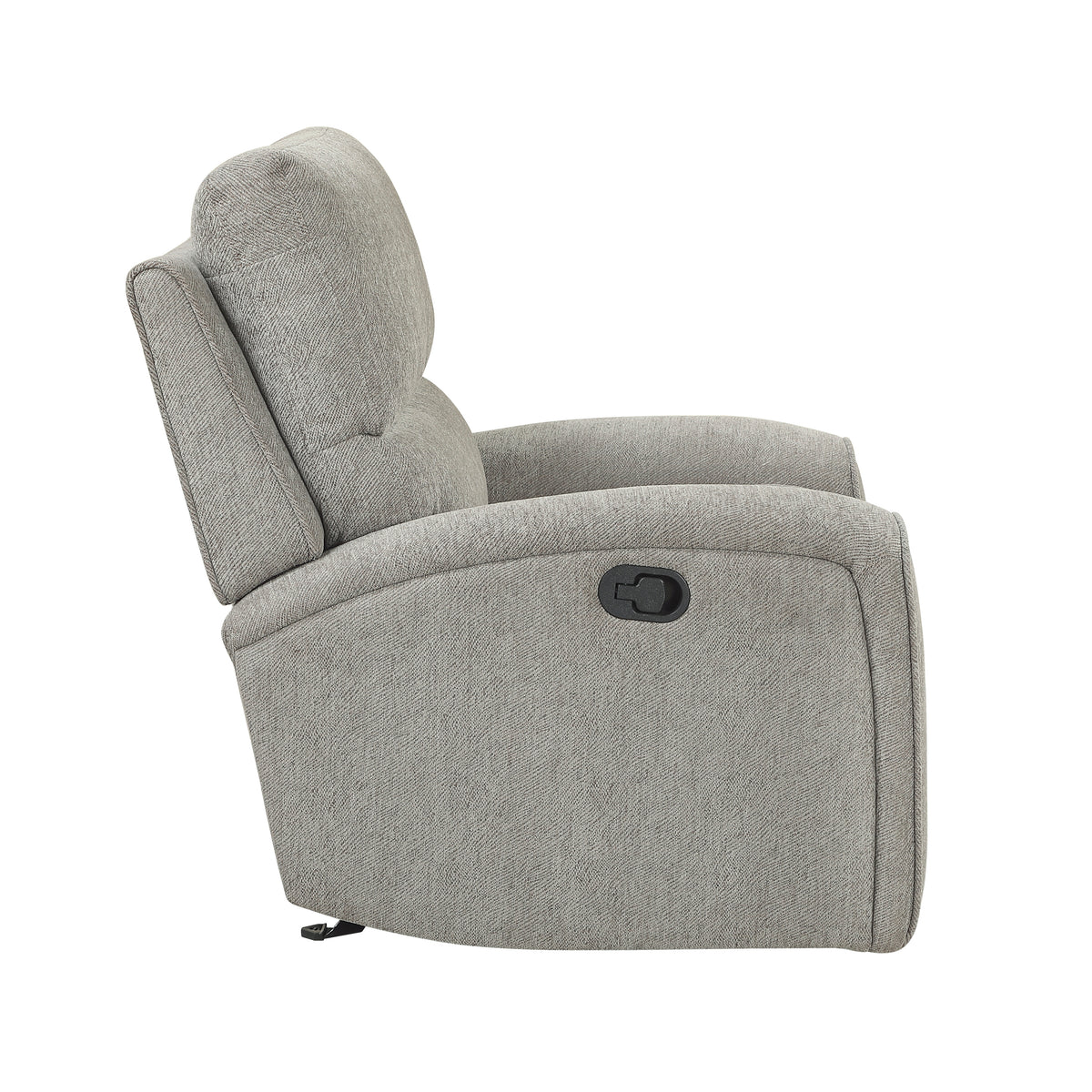 Plume Silver Glider Reclining Chair