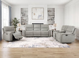 Plume Silver Glider Reclining Chair