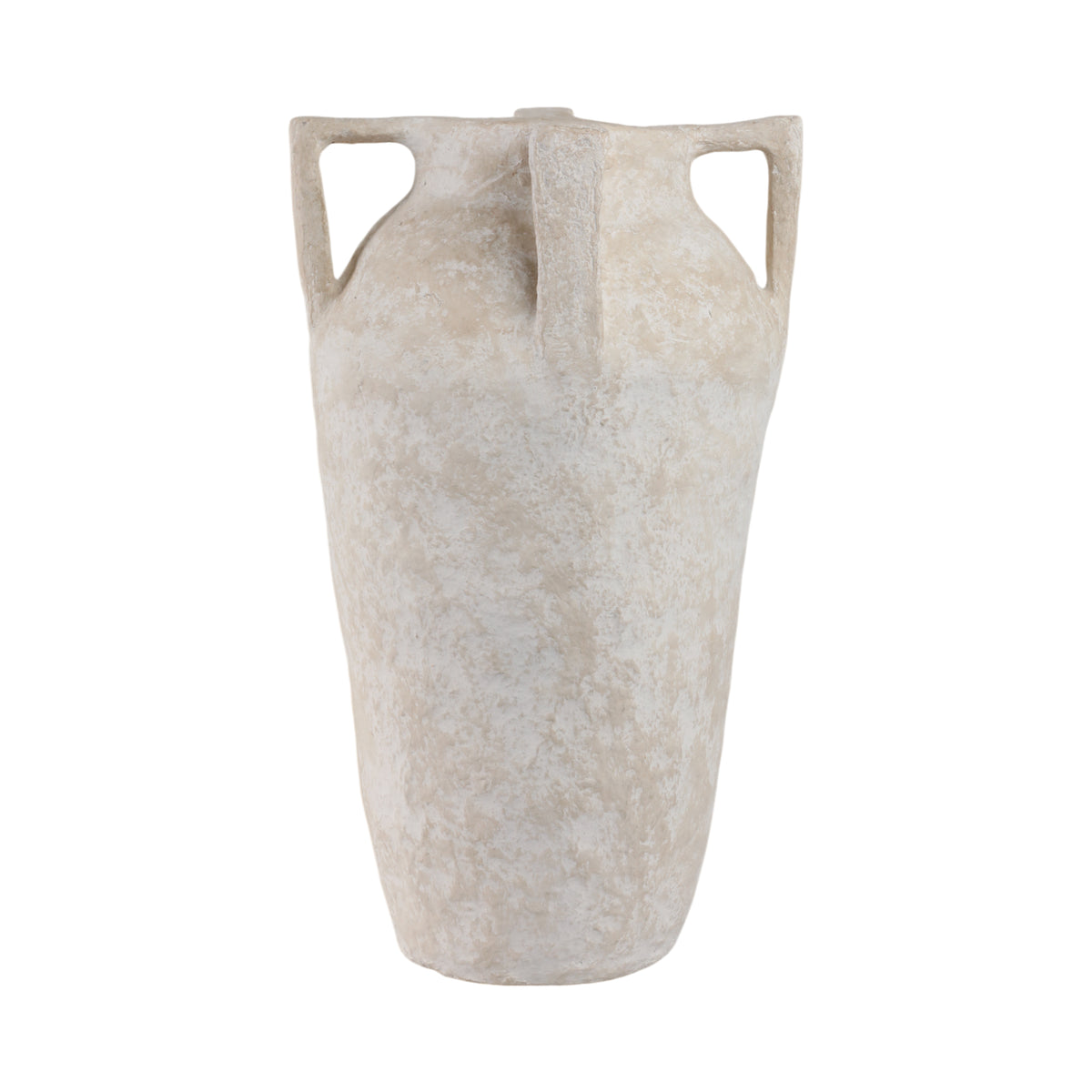 Watsonland White Paper Mache Handle Vase