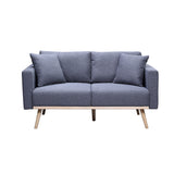 Easton Dark Gray Linen Sofa & Loveseat Set
