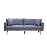 Easton Dark Gray Linen Sofa & Loveseat Set