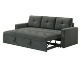 Burleigh Dark Gray 83.5"W Fabric Sleeper Sofa