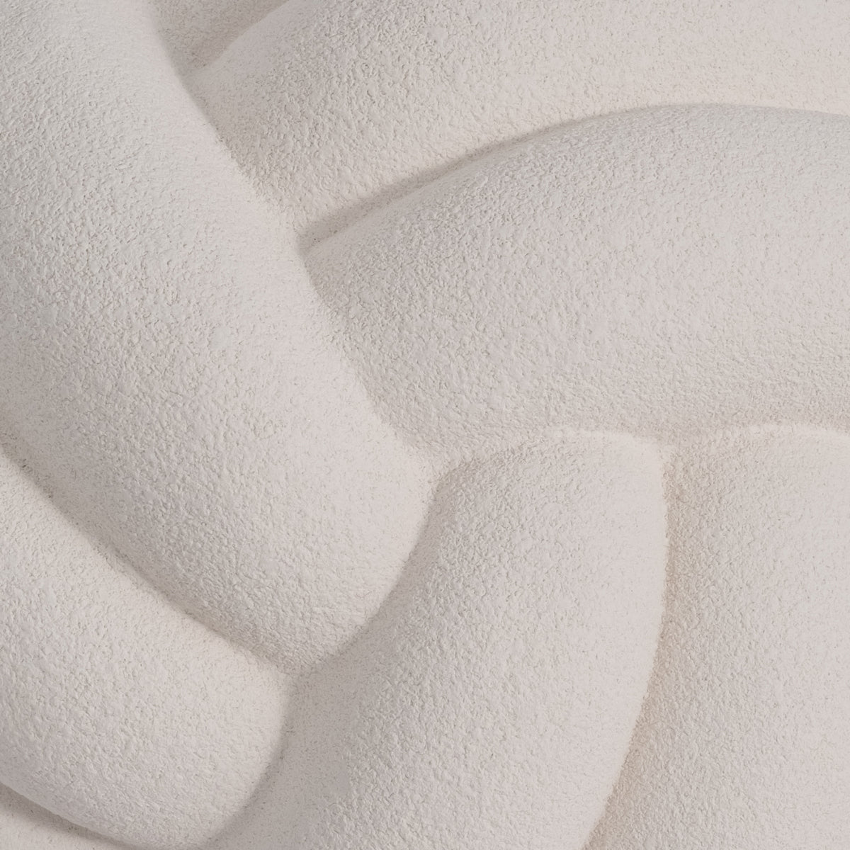 Brentonbeach White Small Rough Texture Knot Orb
