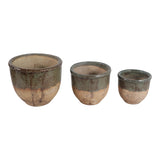 Hayfordway Green/Brown Terracotta Planter Pots (Set of 3)