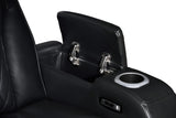 Jazz Black 37"W Leather Aire Power Reclining Chair
