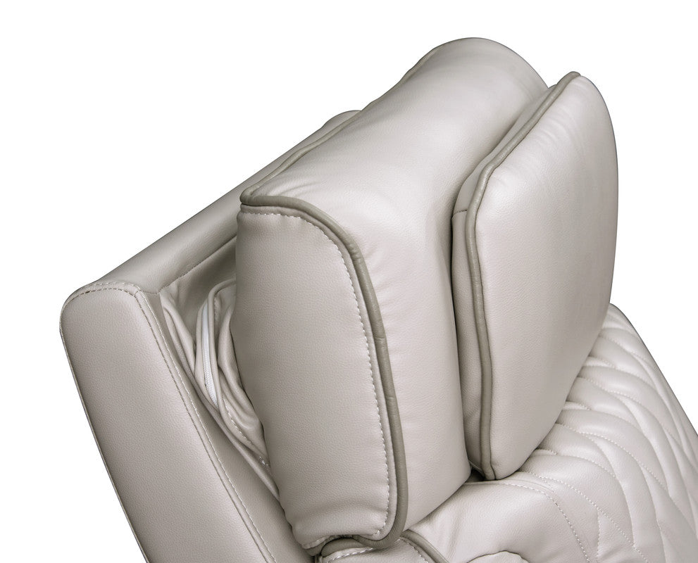 Jazz Ice 37"W Leather Aire Power Reclining Chair