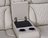 Jazz Ice Leather Aire Power Reclining Sofa, Loveseat & Chair Set