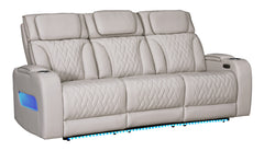 Jazz Ice Leather Aire Power Reclining Sofa & Loveseat Set