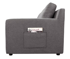 Waylon Gray 119"W Linen 4-Seater Sofa
