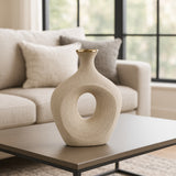 Hardencliff Gold Beaded Oval Vase