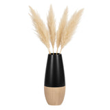 Earlimart Cream/Black Ceramic 2-Tone Vase