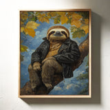 Sloth in a Leather Jacket