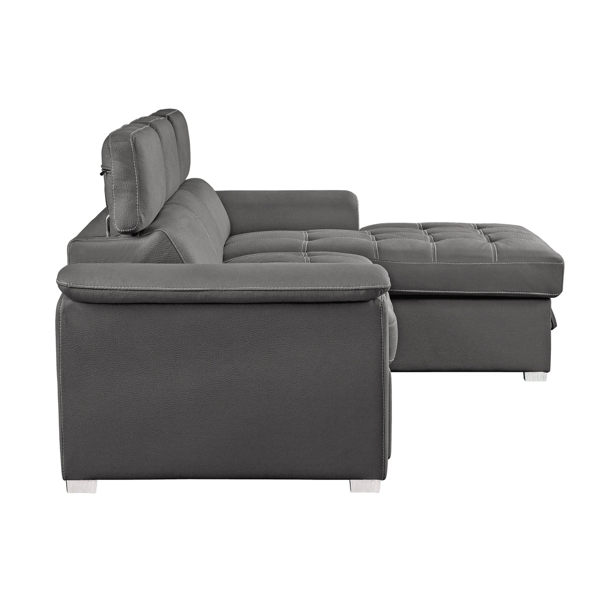 Ferriday Gray 2-Piece Sectional with Right Chaise - Ornate Home