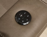Max-Media Biscotti 6-Piece Power Reclining Sectional with Audio Console and 2 Armless Chairs