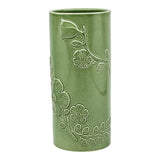 Wimp Sage Green Floral Embossed Vase
