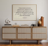Think on These Things Philippians 4:8 Print