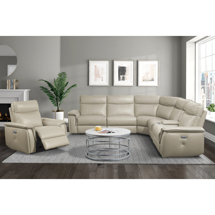 Maroni Taupe 6-Piece Modular Power Reclining Sectional-part2