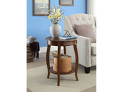 Aberta Walnut Accent Table - Ornate Home