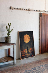 Witch Beneath the Harvest Moonlight