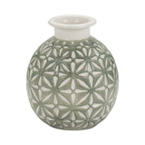 Wheeler Dark Sage Small Ceramic Daisy Vase