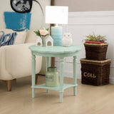 Fordon French Antique Gray Green End Table