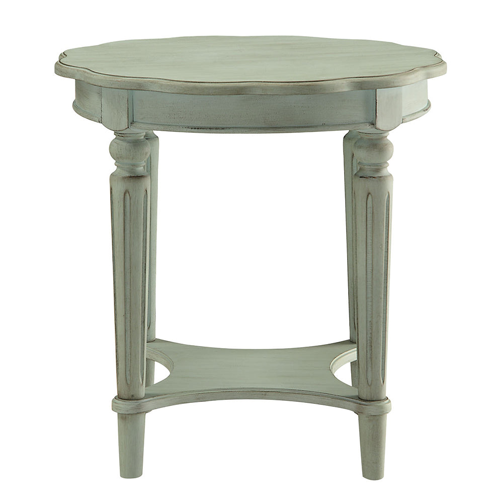 Fordon French Antique Gray Green End Table