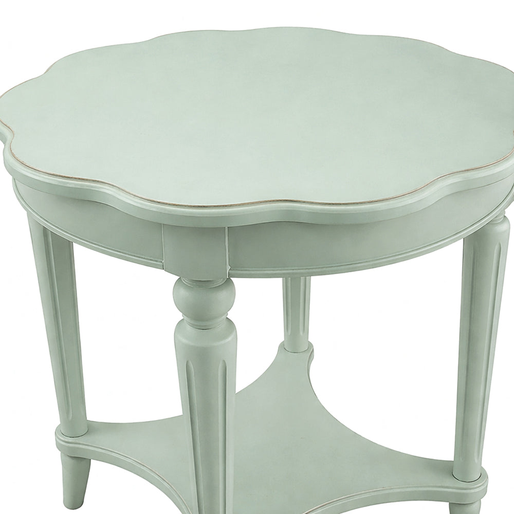 Fordon French Antique Gray Green End Table