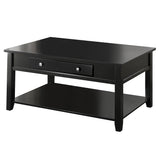 Malachi Black Coffee Table w/ Lift Top
