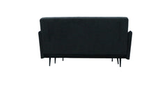 Lawson Black 61"W Fabric Convertible Sleeper Loveseat