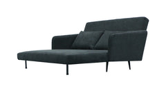 Lawson Black 61"W Fabric Convertible Sleeper Loveseat